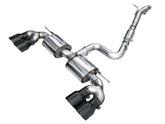 AWE Touring Edition Exhaust for Volkswagen MK8 Golf R - Diamond Black Tips - Primary